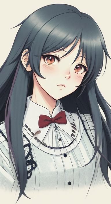 Cute Anime Character in Cel-Shaded Style