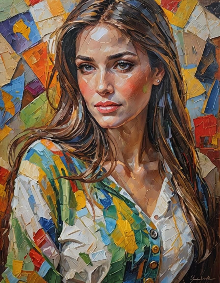 Textured Impasto Oil Painting