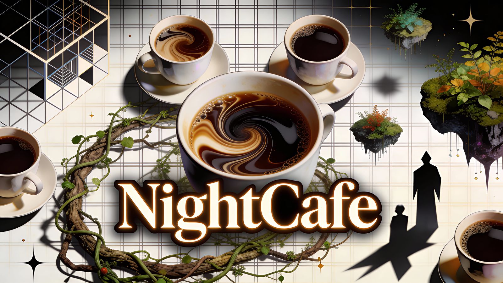 Surreal AI Collage: Geometric Organic Hyperrealism