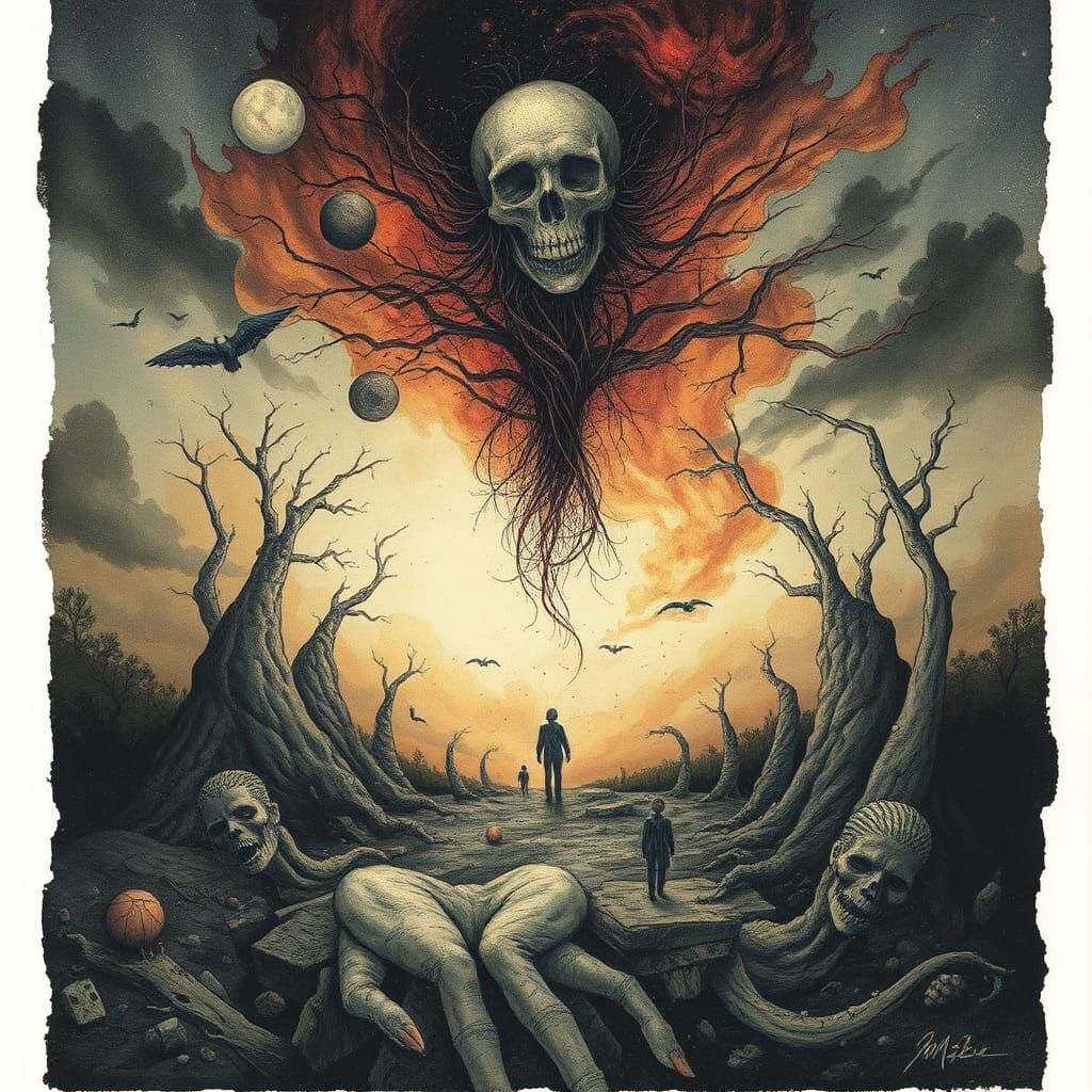 Surreal Dreamscape: Searching the Void with Alcohol Ink