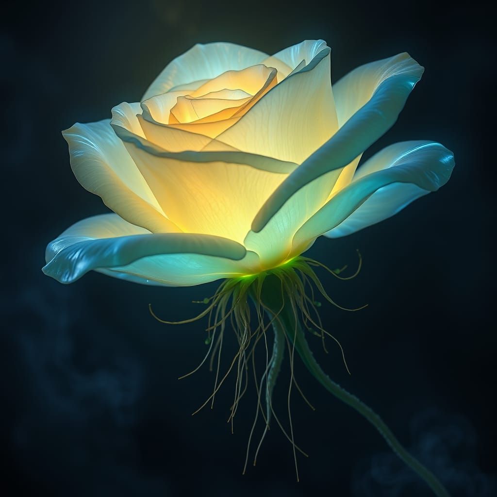 *"A breathtaking floating plant with the structure of a rose...
