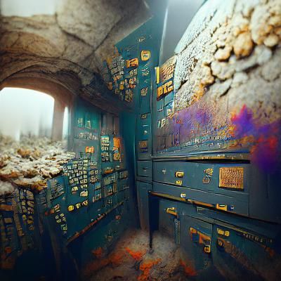 Fantastical Memory Catacombs in Detailed Matte Painting