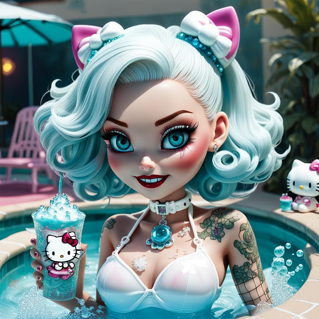 Hello Kitty Bratz Dolls in Holographic Jell-O