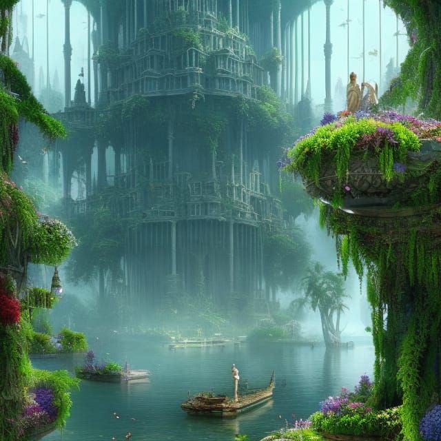 Atlantis: A Maximalist Digital Matte Painting