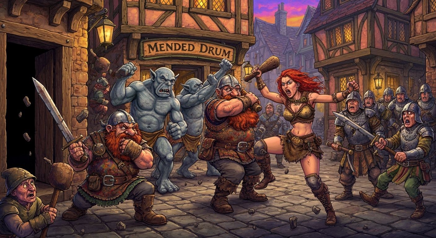 Ankh-Morpork Tavern Brawl: Dwarfs vs Trolls
