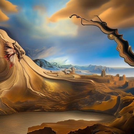 Salvador Dali's Hyperrealistic Mona Lisa Painting