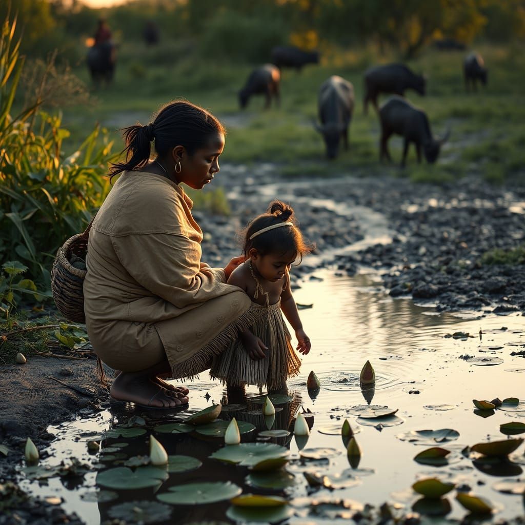 Motherly Guidance in the Okavango Delta