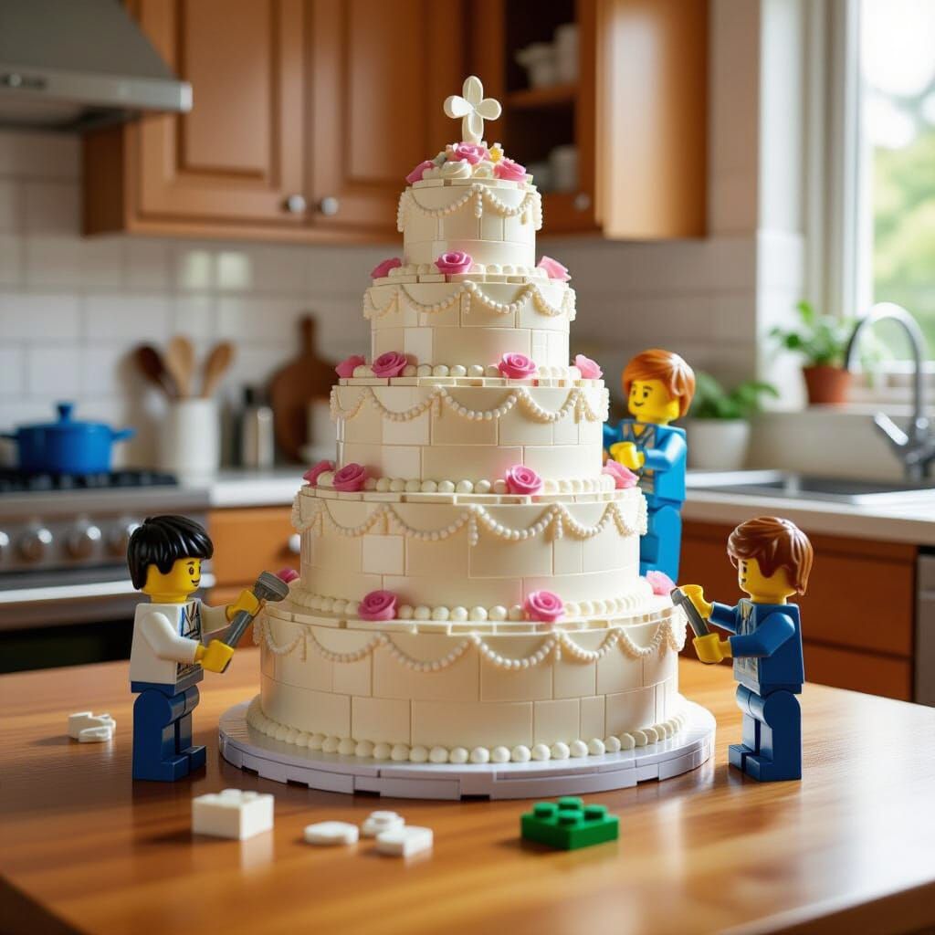 Lego wedding cake