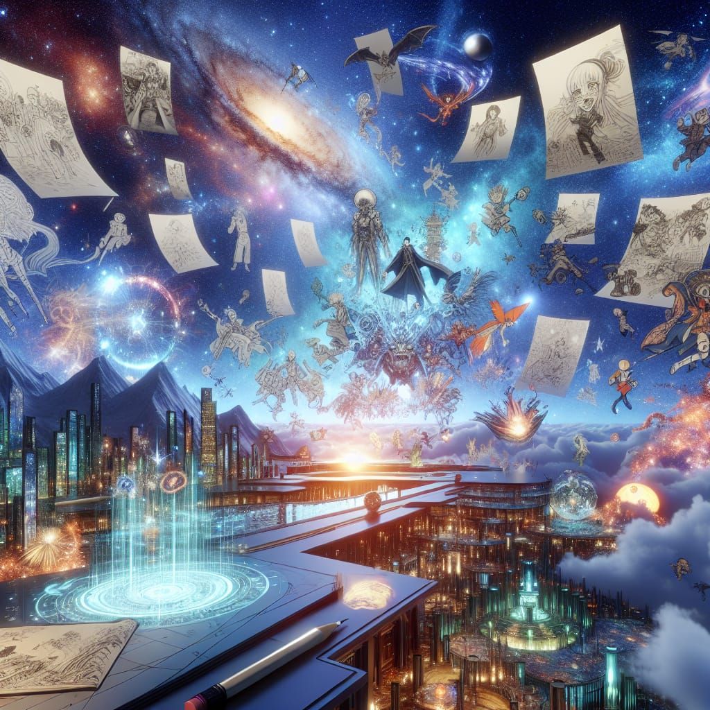 Futuristic Space Tribute to a Manga Legend