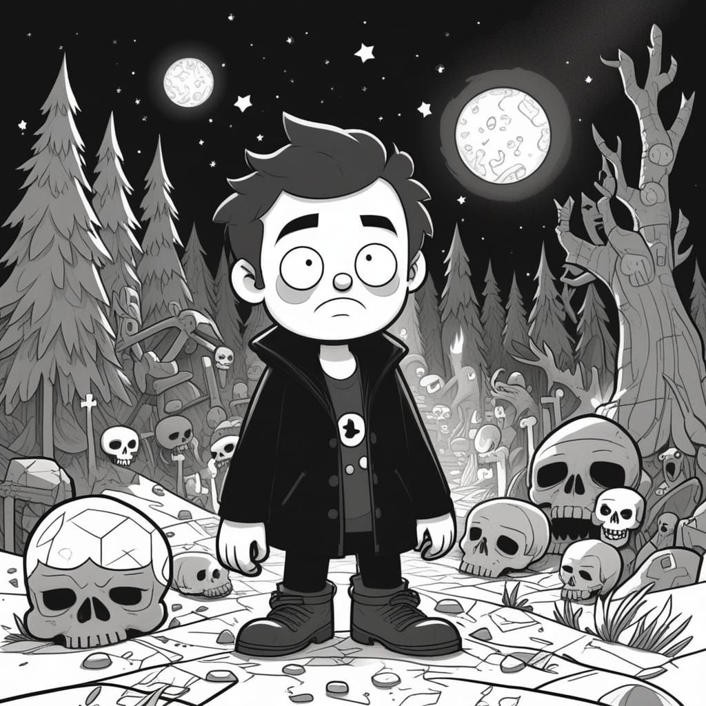 Dark Fantasy Landscape in Grimdark Style