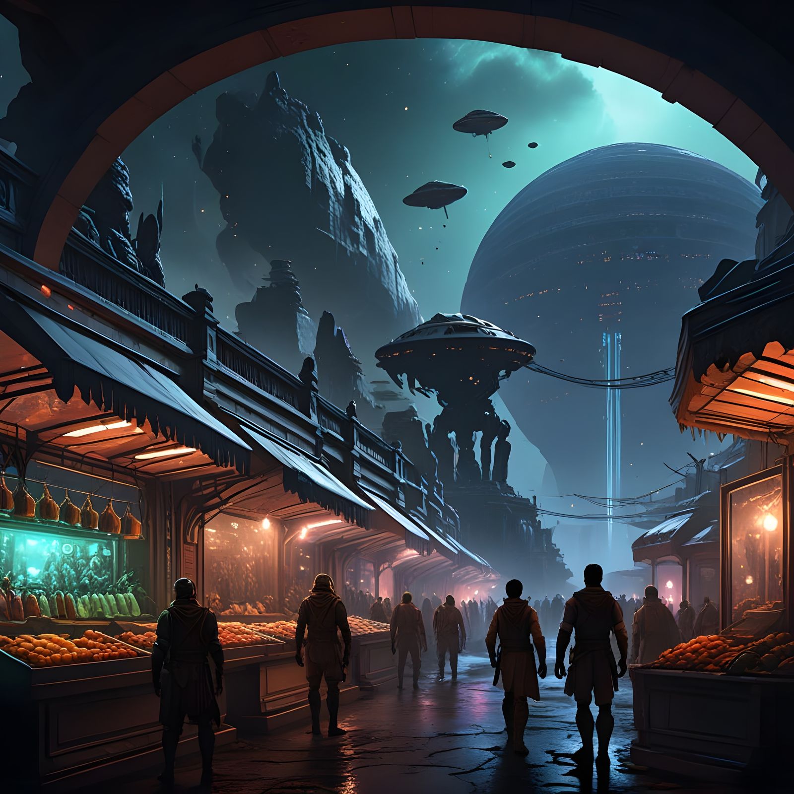 Alien Slave Market in Ancient Rome