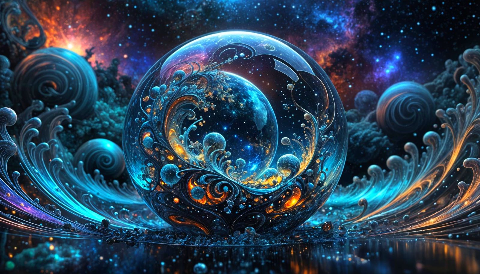 Swirly world inside another swirly world