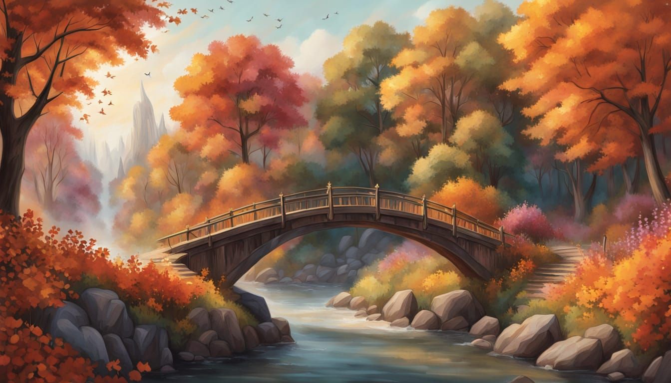 Bridge Between Summer and Autumn, Chalk Art