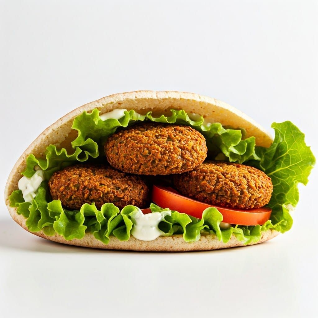 Vibrant Middle Eastern Street Food in Modern Food Photograph...