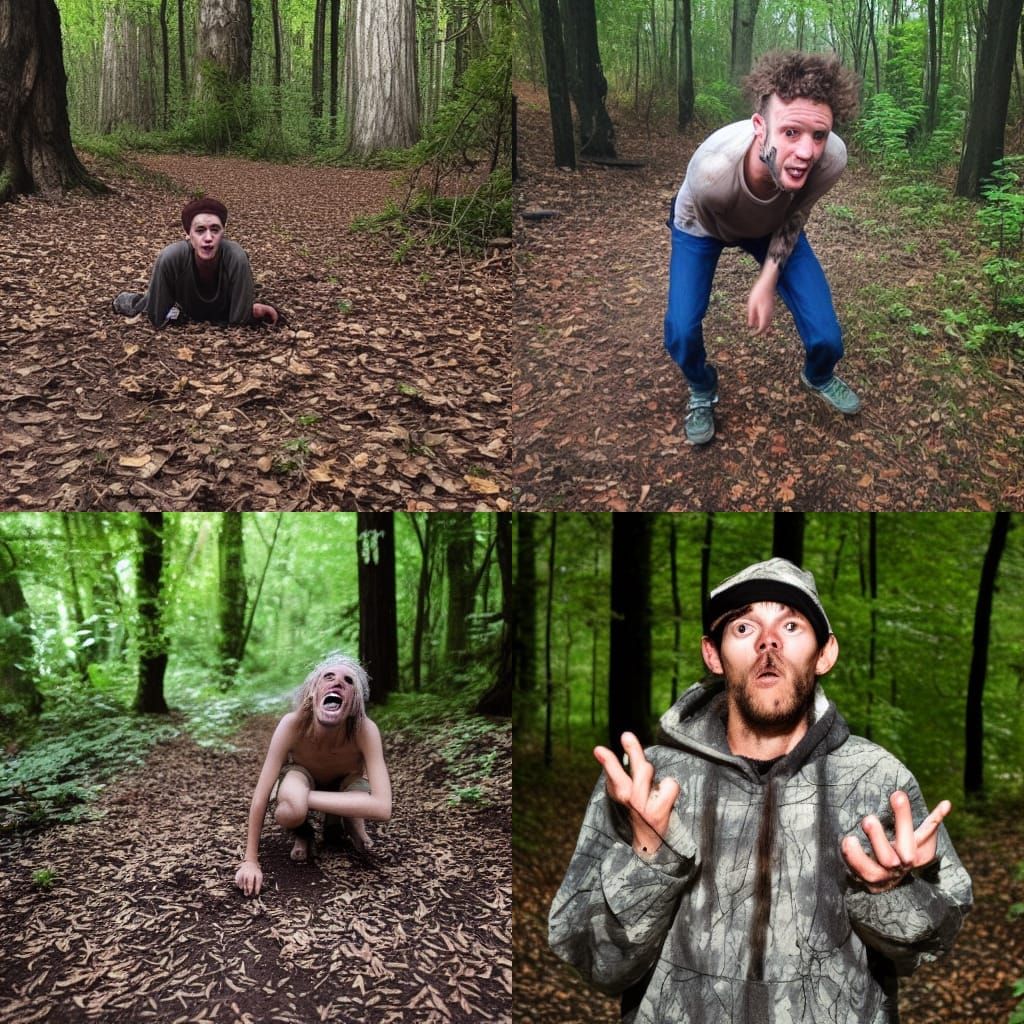 Candid Camera: Person in Woods