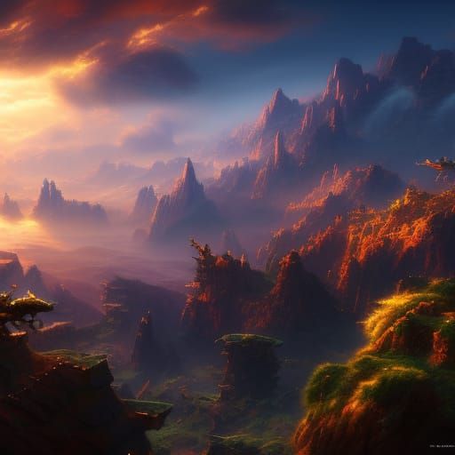 Oceanic Dragon in Flight: Hyperdetailed 3D Rendering