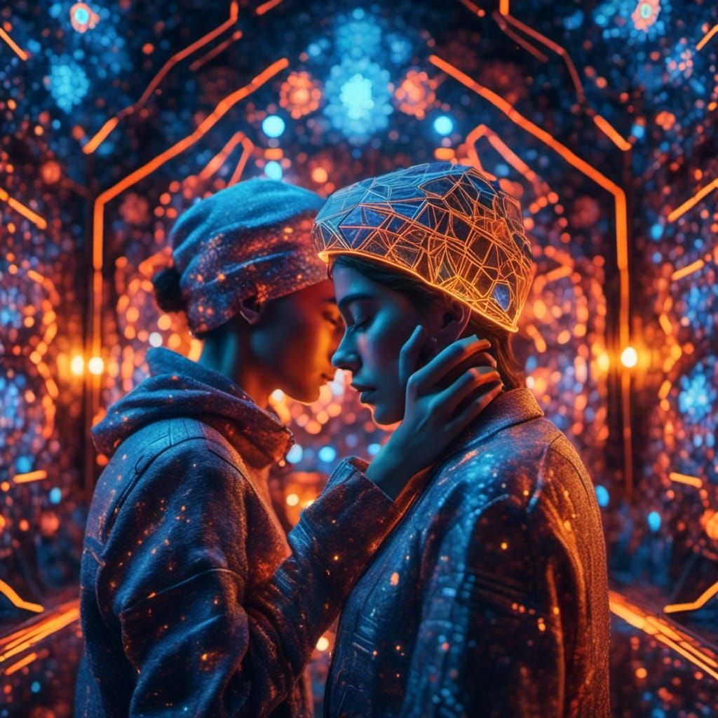 AI-Powered Eye Exam in Cubist Geometric Fauvism