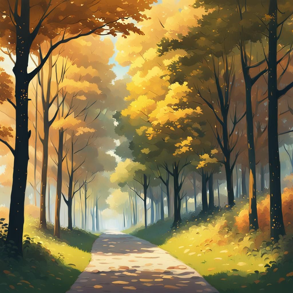 Anime Landscape Inspired by French Impressionism