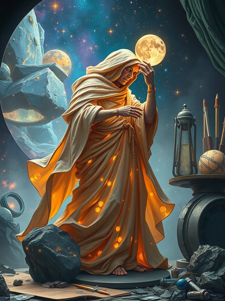 Celestial Sculptor Creates Constellations in Nebula