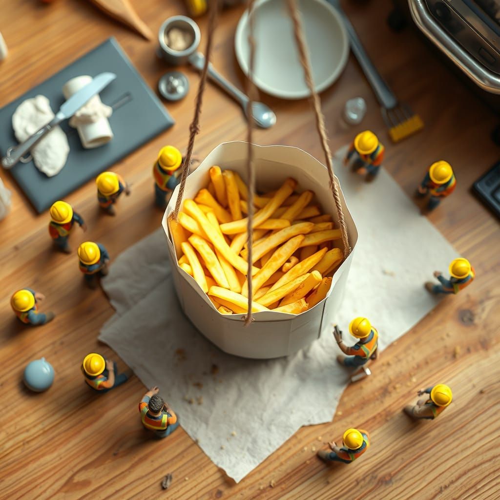 Miniature Food Diorama in Photorealistic Detail