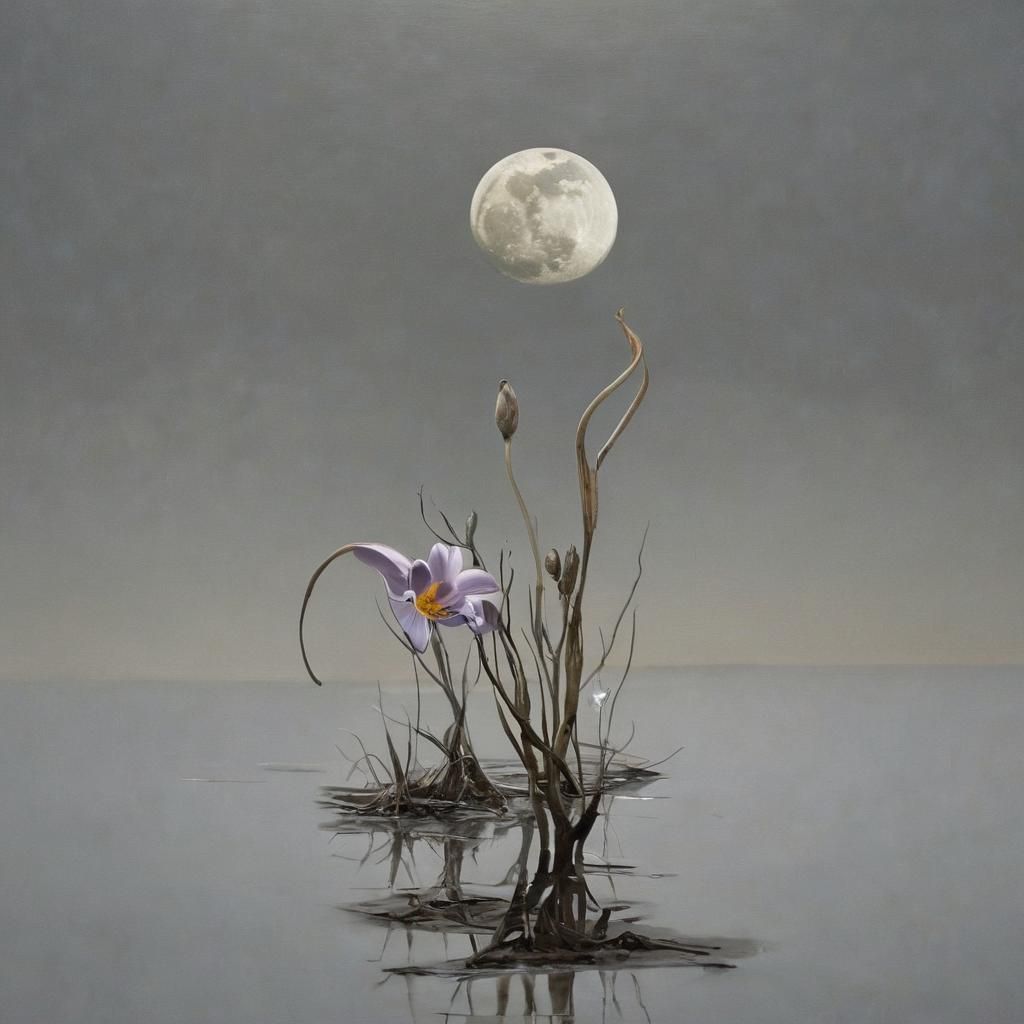 Surreal Arctic Landscape Inspired by Salvador Dali