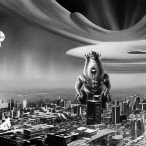 Kaiju Snail Destroys Los Angeles: 1950s Sci-Fi