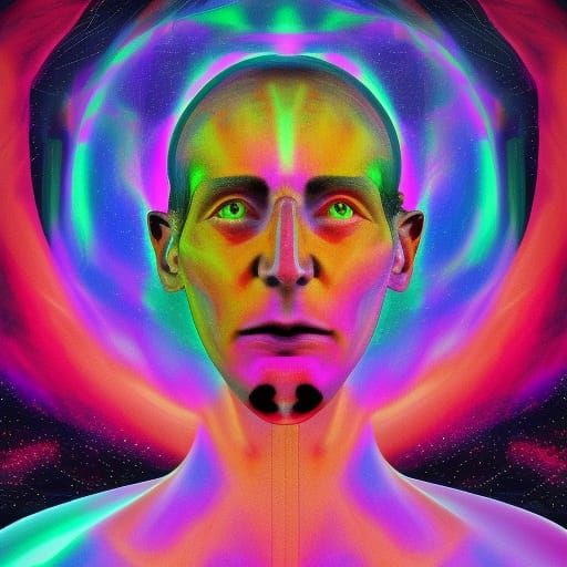 Astral God of Destruction in Cosmic Illustration