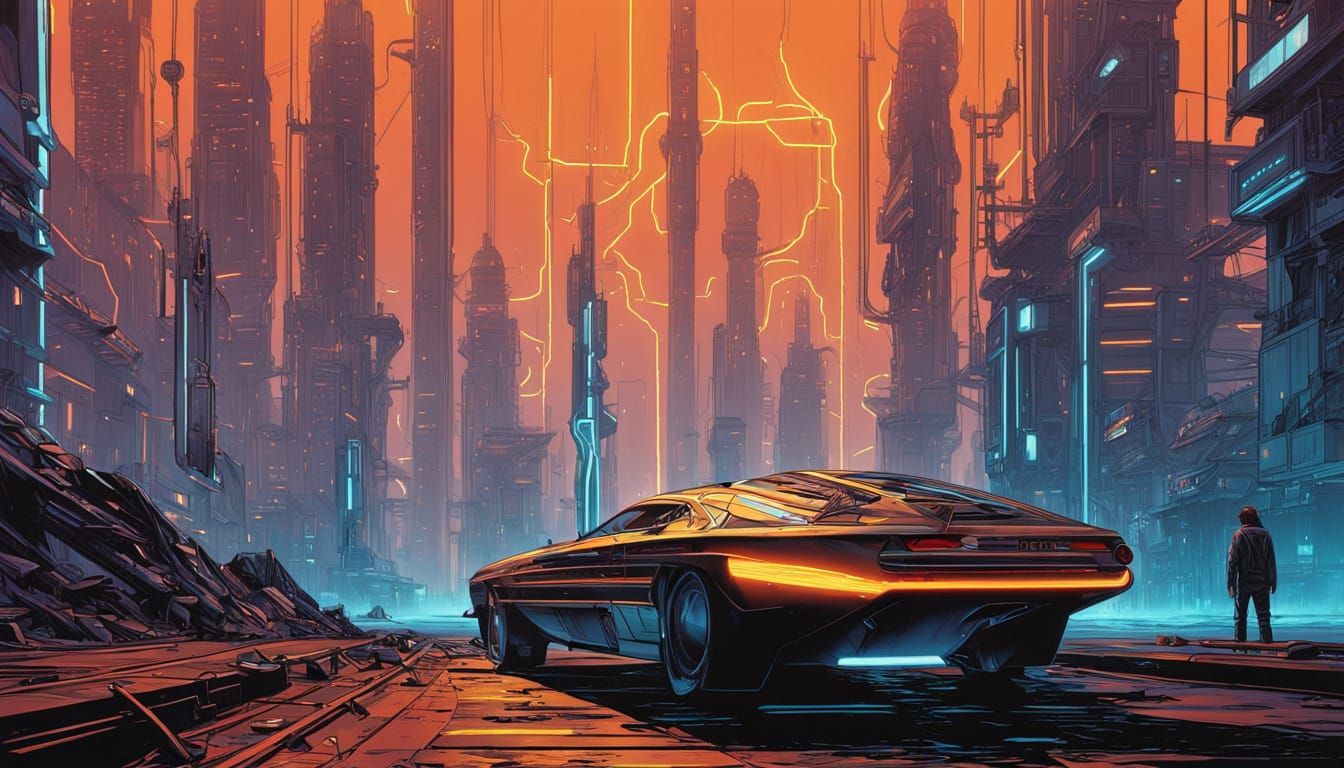 Glowing Planets of Electronic Waste in Space