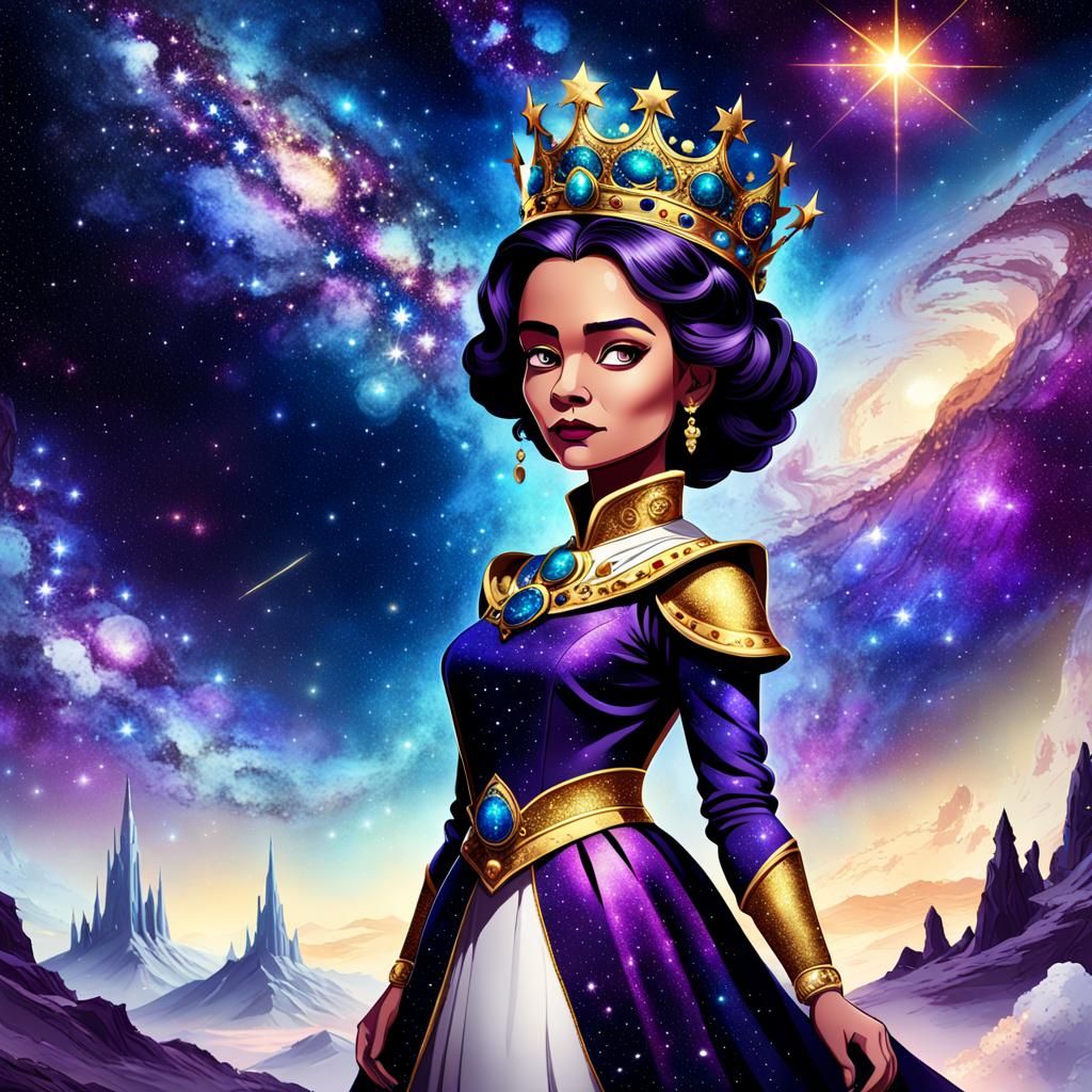 Galactic Queen with Stardust Crown