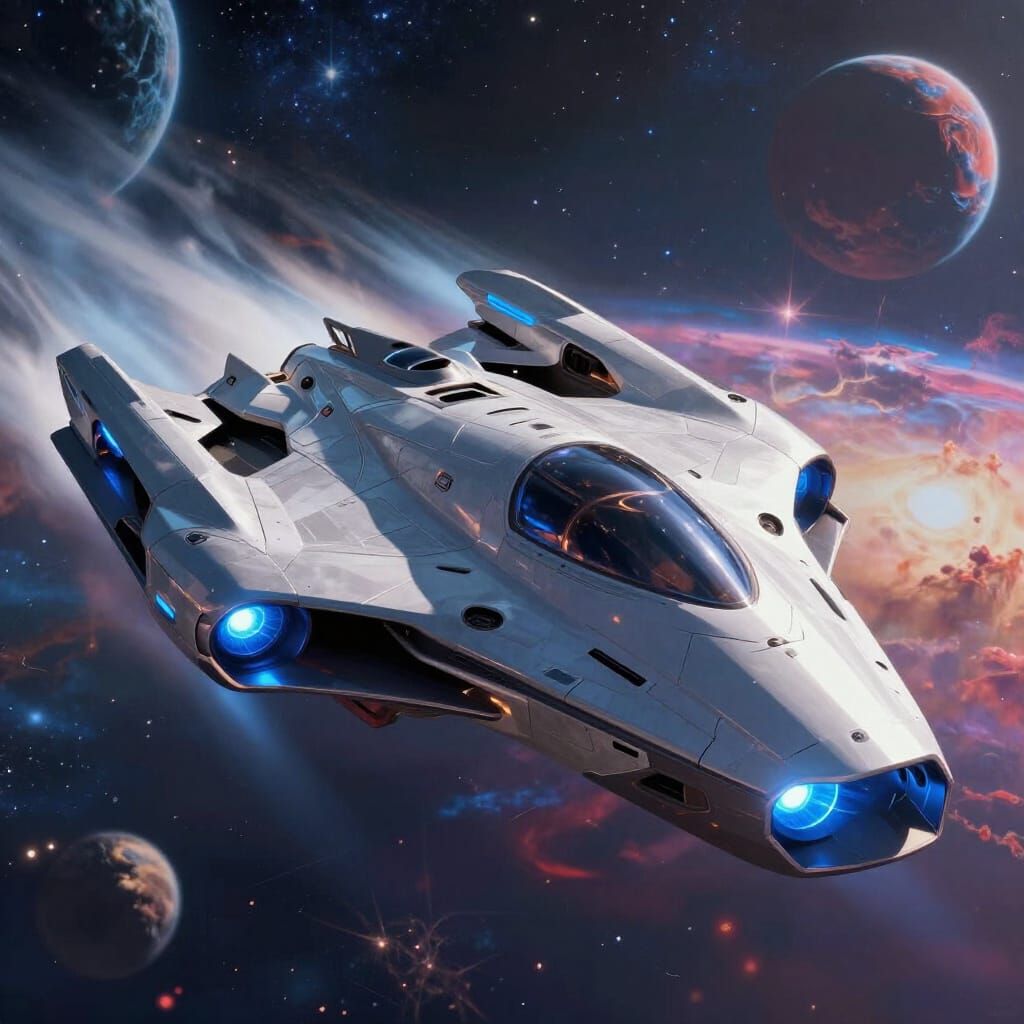 Ulysses 31 Spaceship in Epic Space Scene