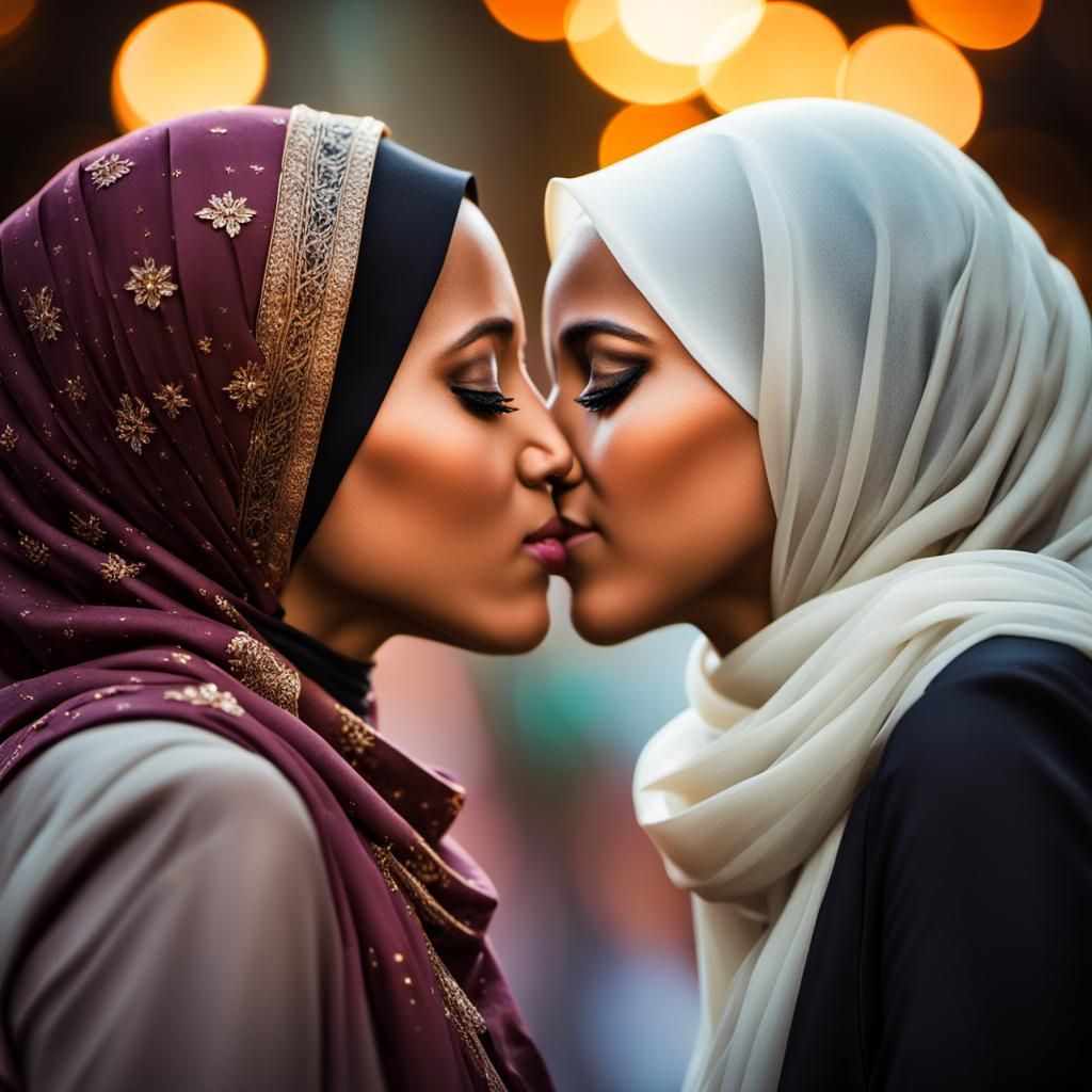 First Kiss: Muslim Girls in Natural Light