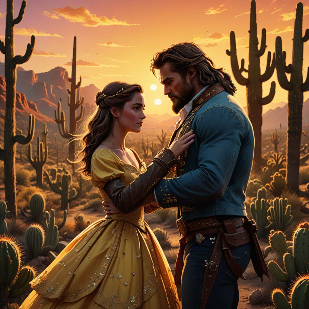 Beauty and the Beast in a Vibrant Wild West Dance