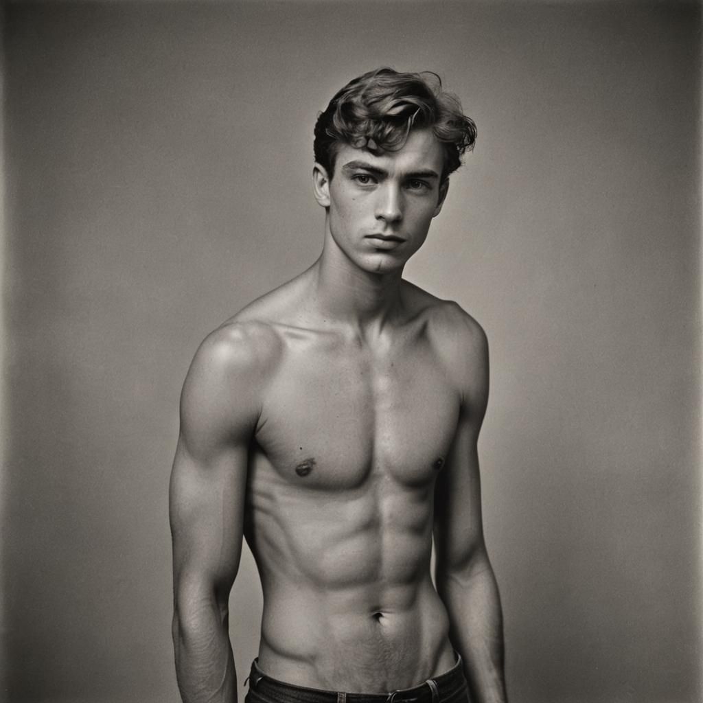 Striking Vintage Portrait of a Young Man