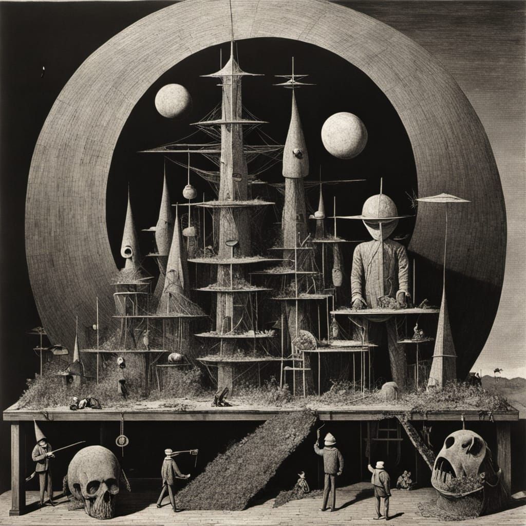 Father in Surrealist Style