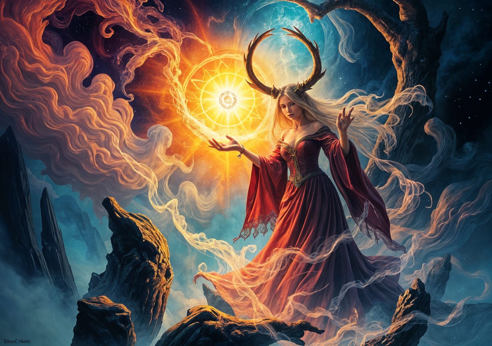 Abstract Magic: An AI-Generated Image