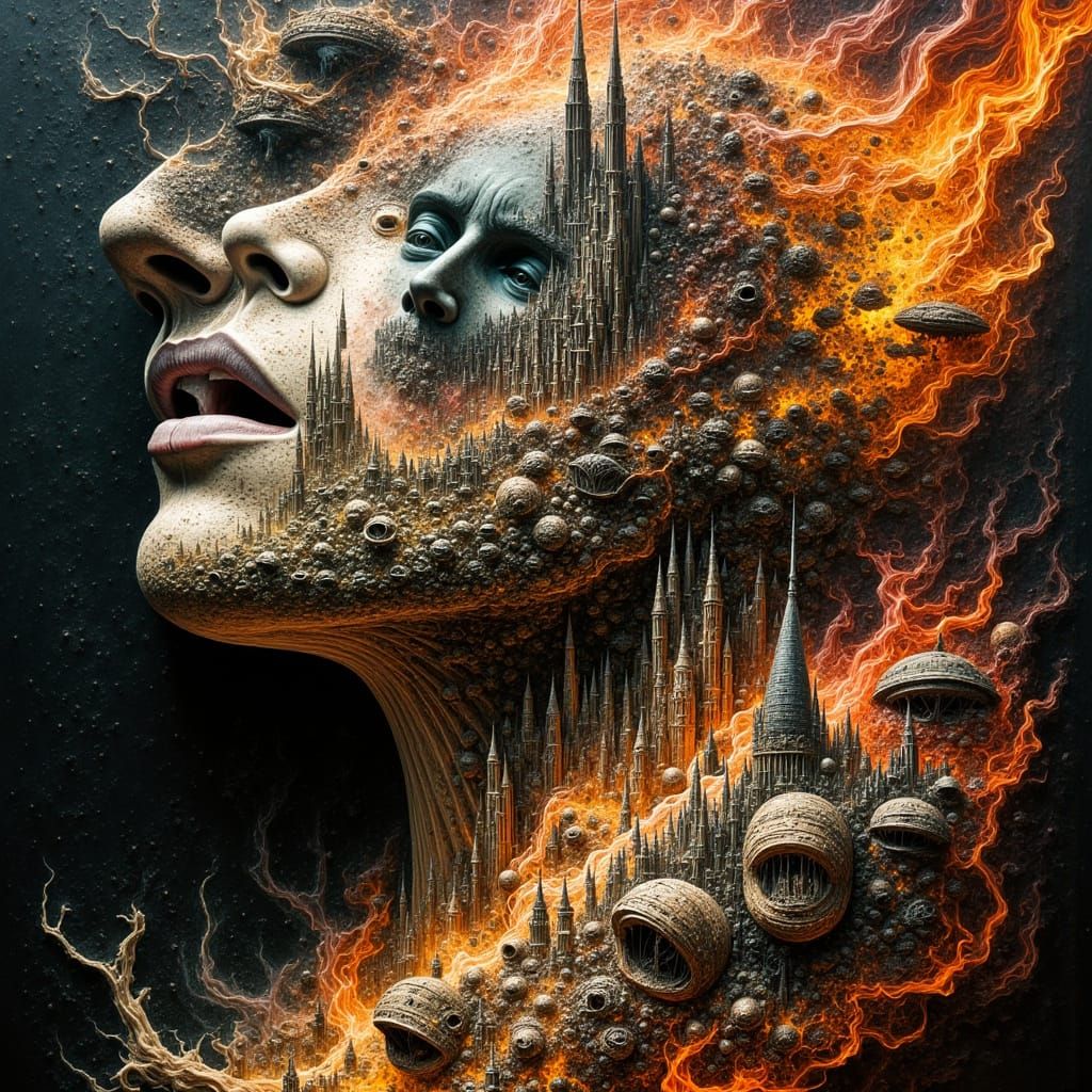 Delacroix Death of Sardanapalus in Romantic Style