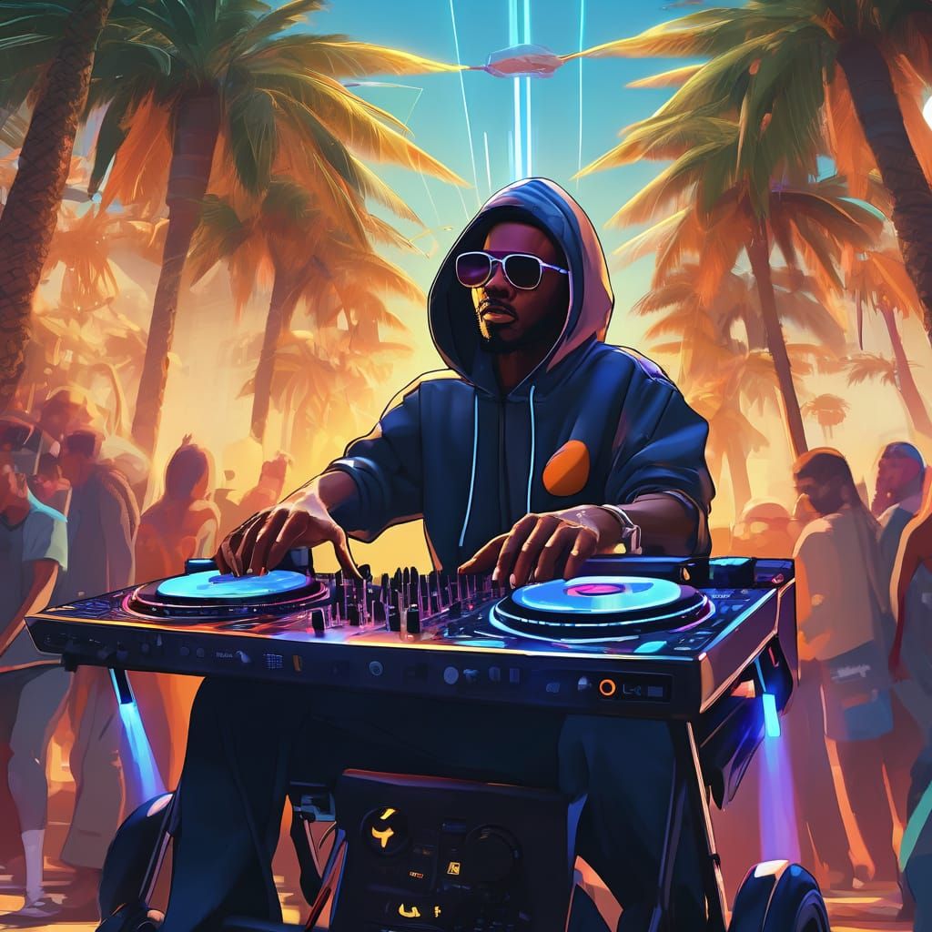 DJ in Wheelchair Performs for Crowd