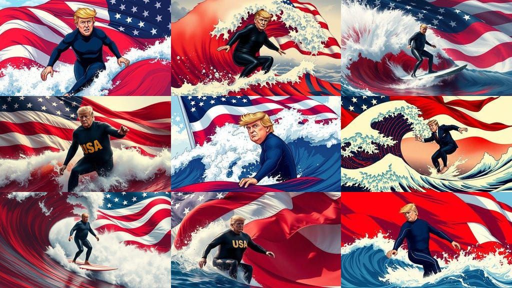 American Icon Rides the Red Tidal Wave