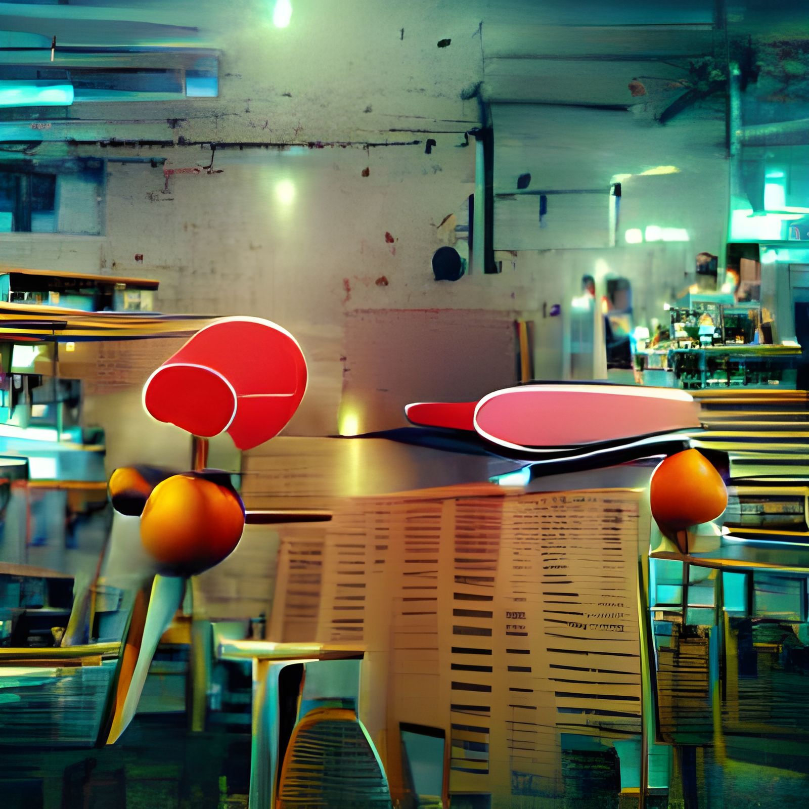 Ping Pong Cafe Concept Art