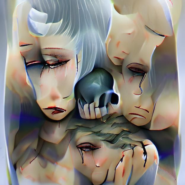 Abstract Image of Grief and Sorrow