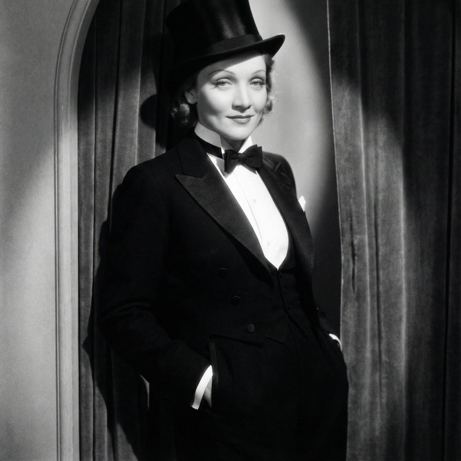 Marlene Dietrich in Tuxedo: Timeless Elegance