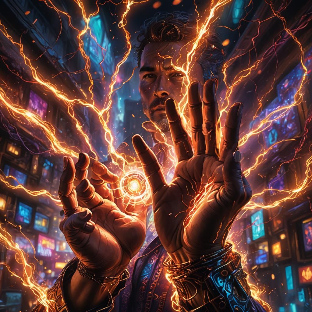 Electric Touch: Hyper-Real Fantasy Portrait in Unreal Engine