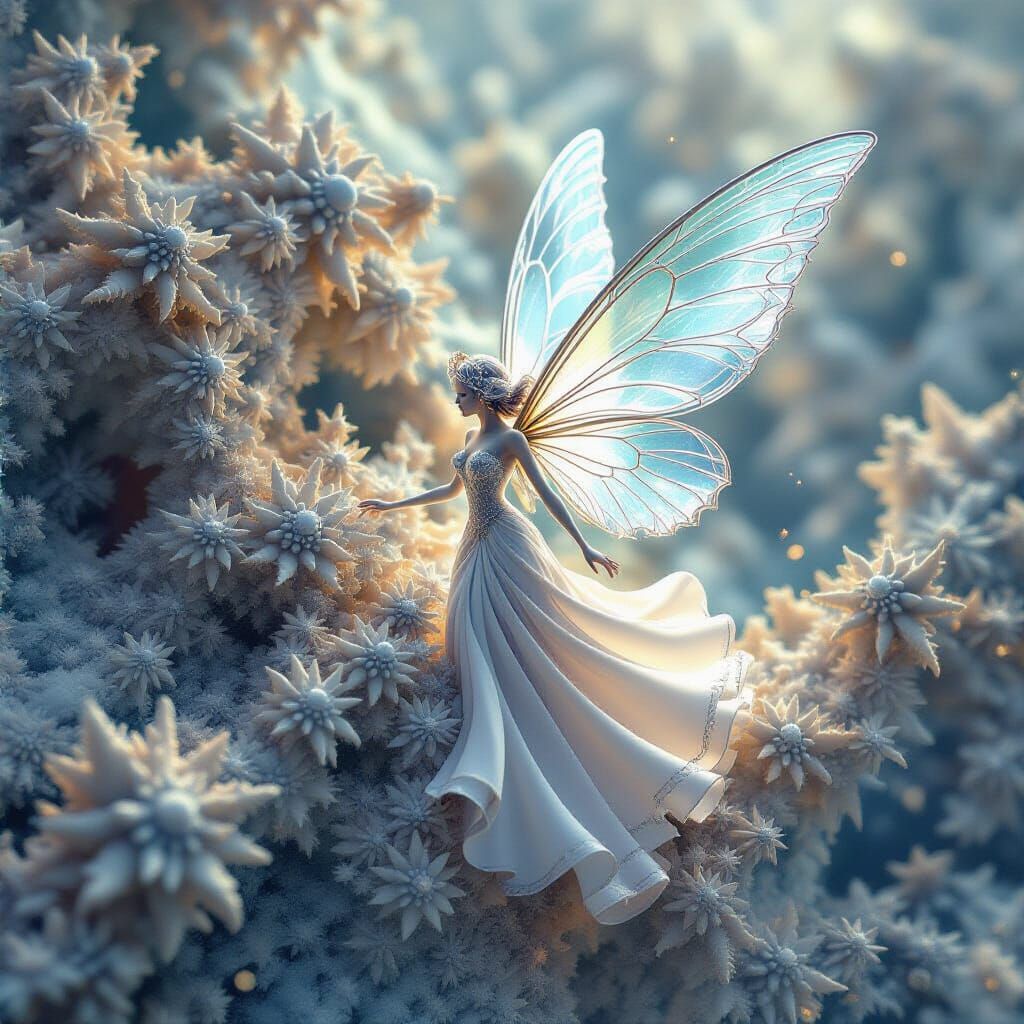 Fractal Fairy in Cyberspace: Digital Photoillustration