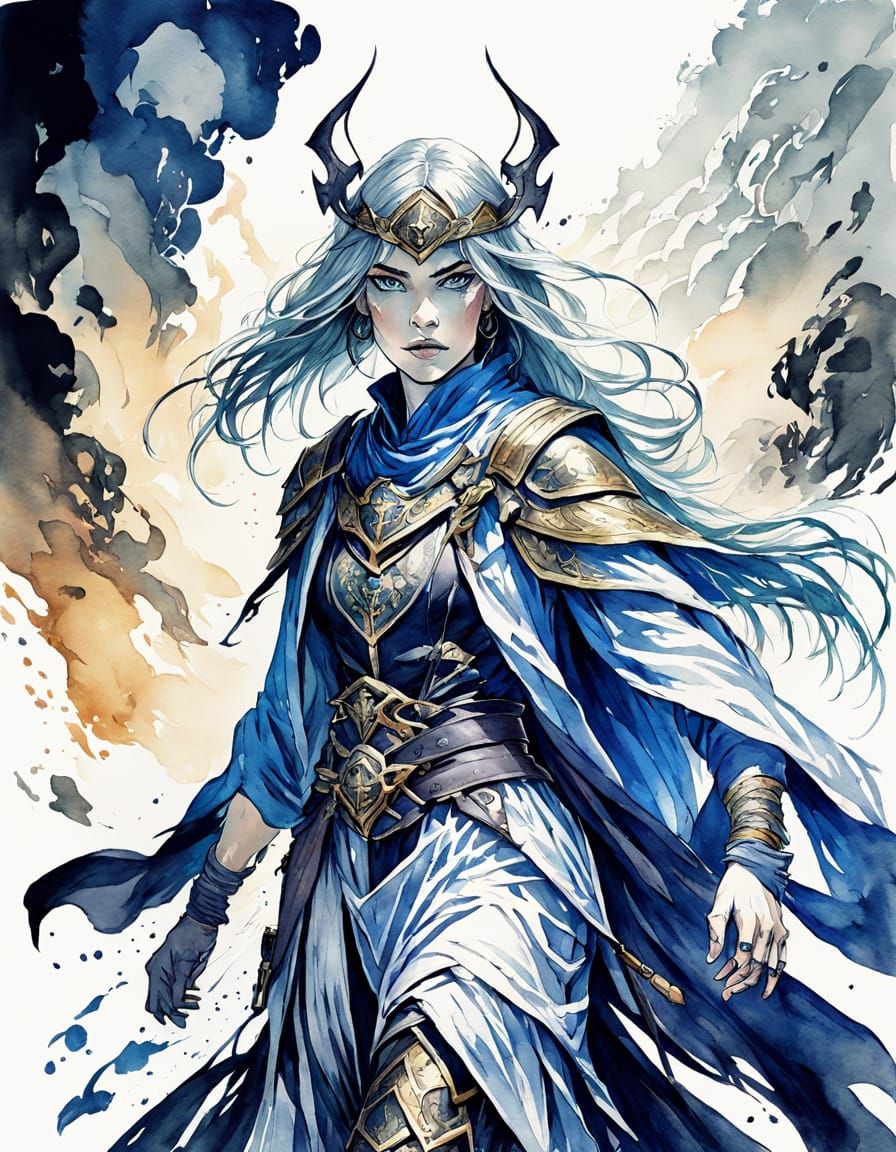 Ethereal Fantasy Warrior Concept Art