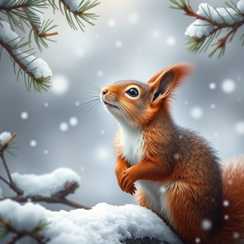 Snowfall Serenade: A Tiny Dancer in a Winter Wonderland