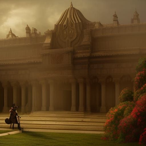 Epic Piper at the Gates of Dawn: Digital Matte Painting