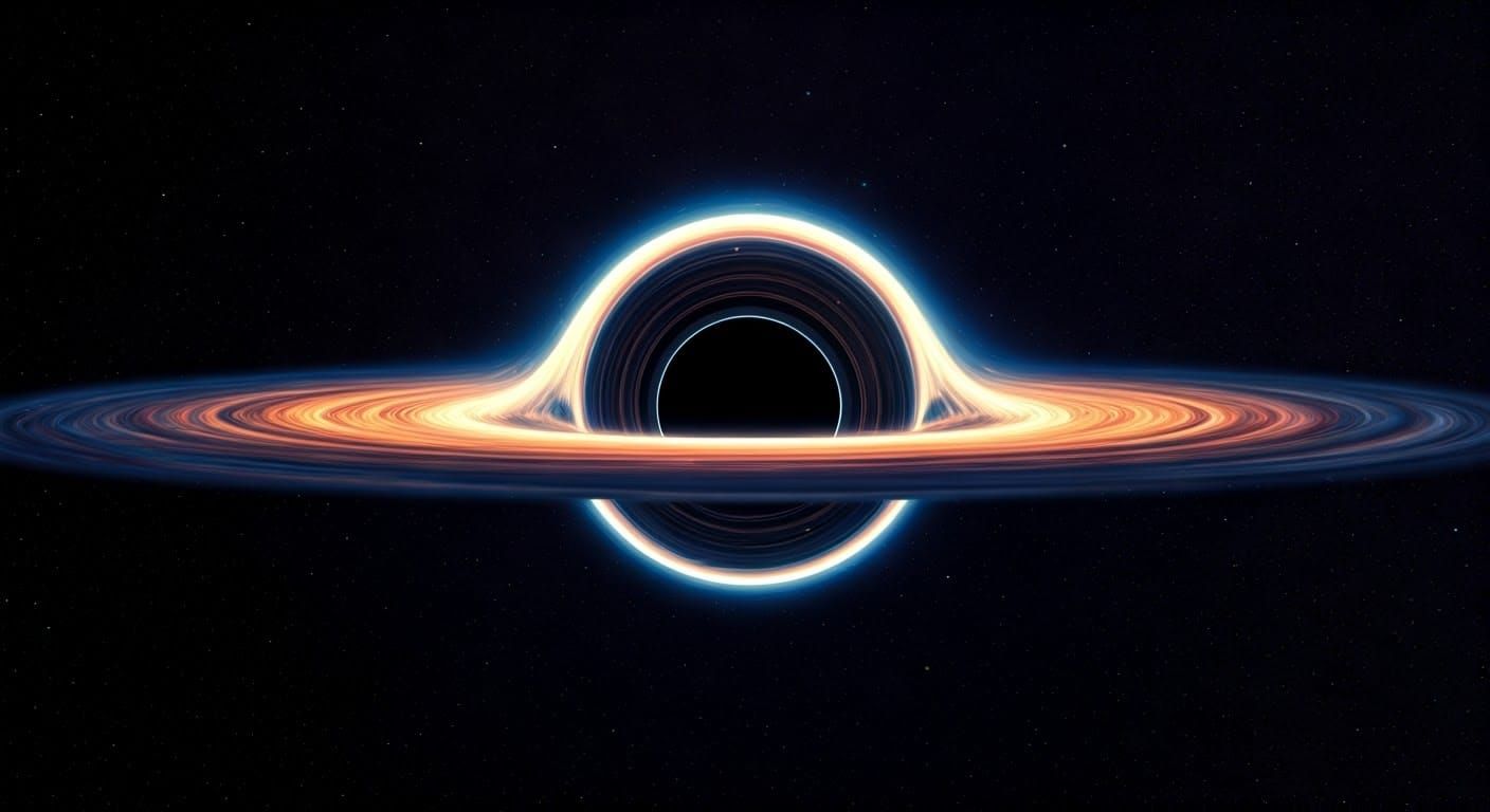 Cosmic Odyssey: A Haunting Black Hole Aesthetic