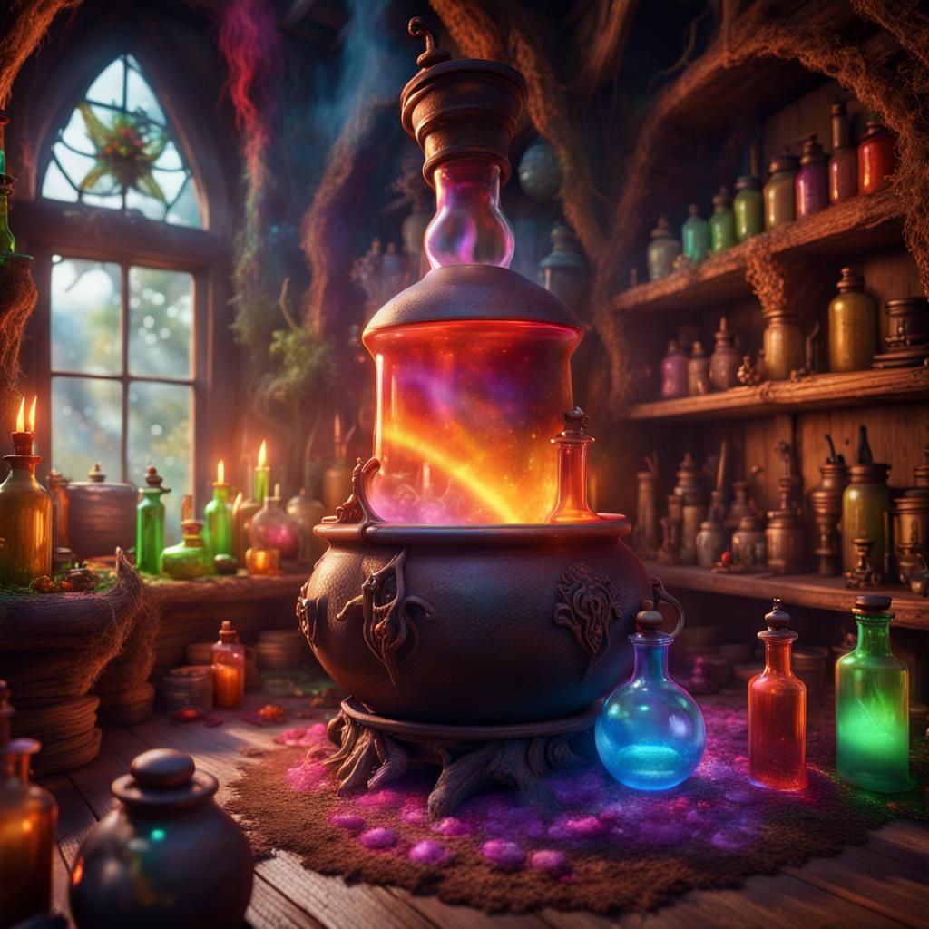 Magical spell distillery