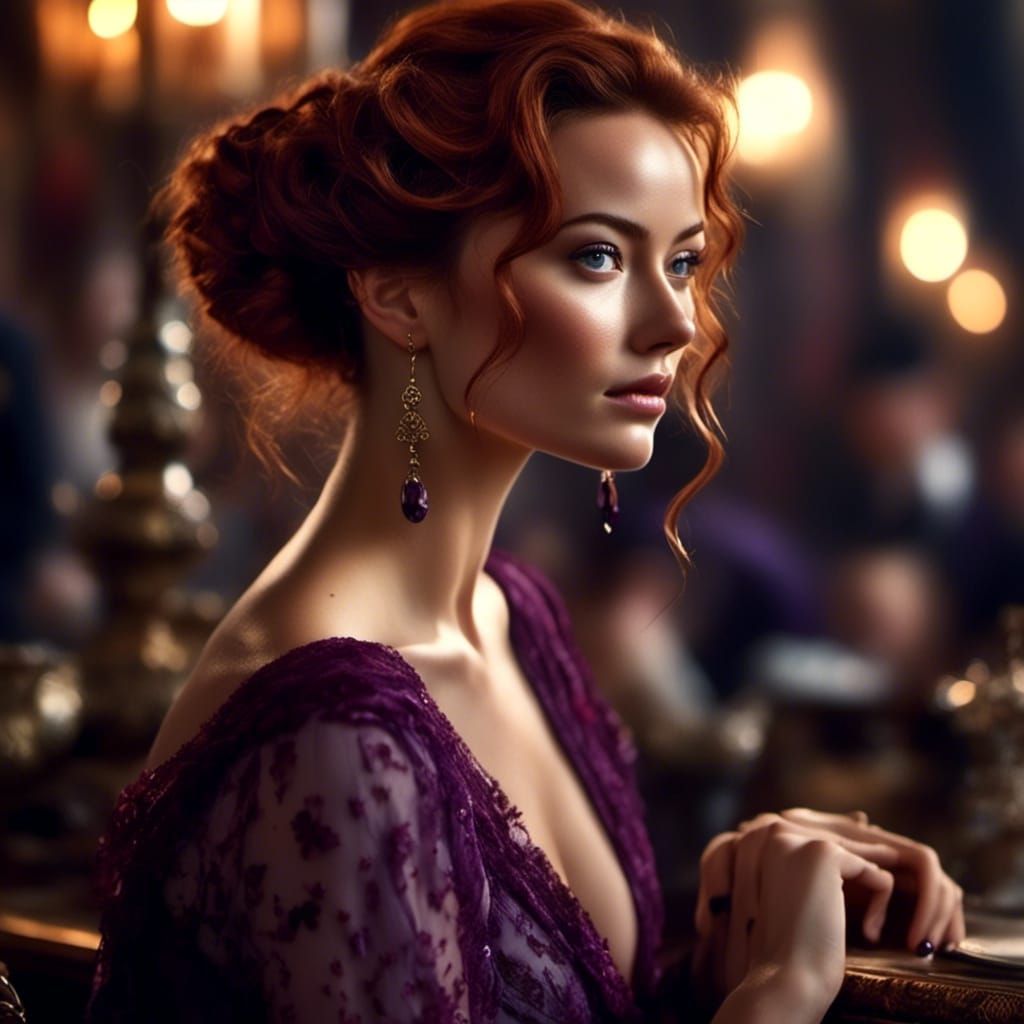 Hyperrealistic Beauty in 1910s Speakeasy