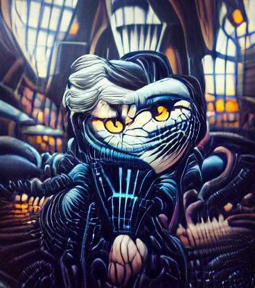 Mr. Mistoffelees Illustration in Gothic Style